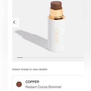 Ogee Sculpted Face Stick - Copper